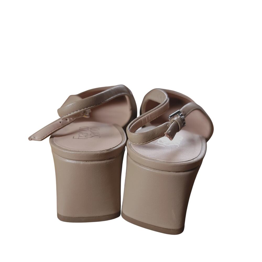 Franco Sarto Jacer Sling Back Pump Size 13 M Tan Leather Office Siren Shoes - Picture 8 of 16